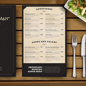 menu design template